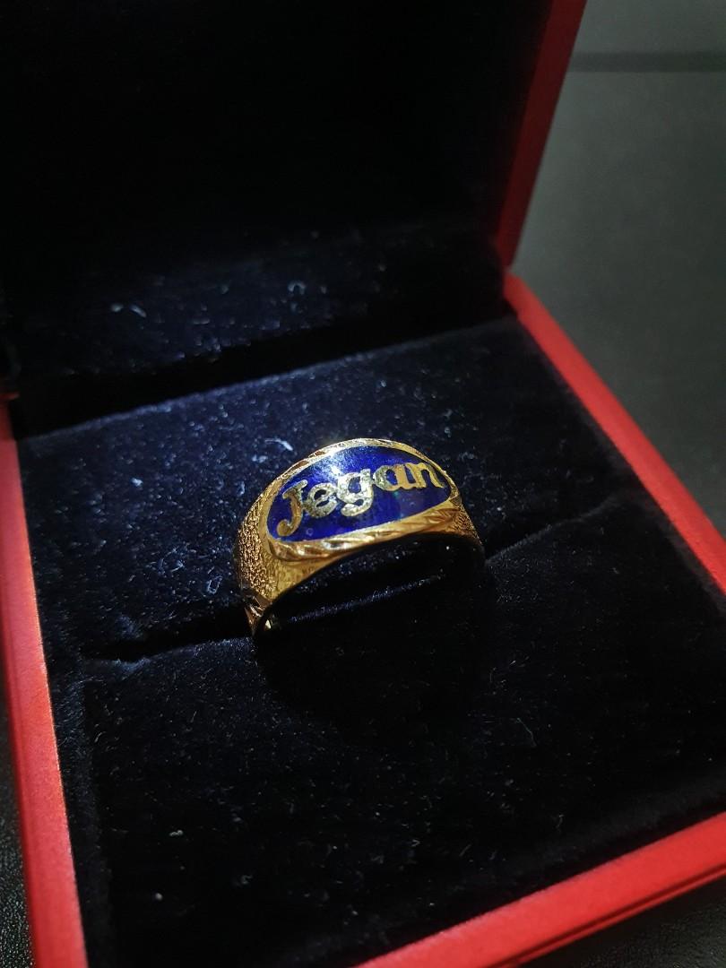 Enamel name ring new arrivals
