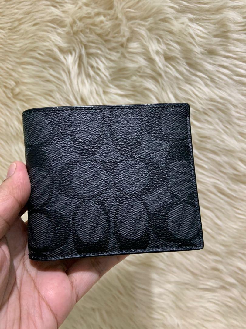 How to tell if a men's coach wallet is real clearance