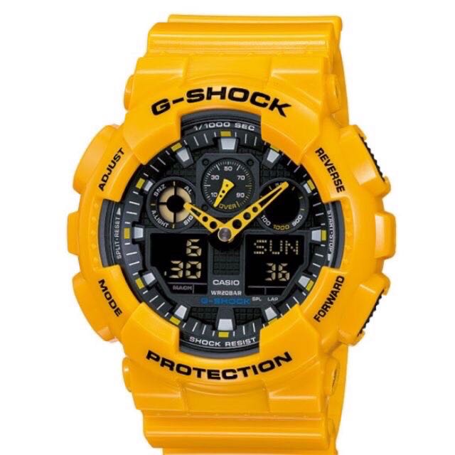 G SHOCK GA 100A 9A copy original 1.1 bumblebee yellow