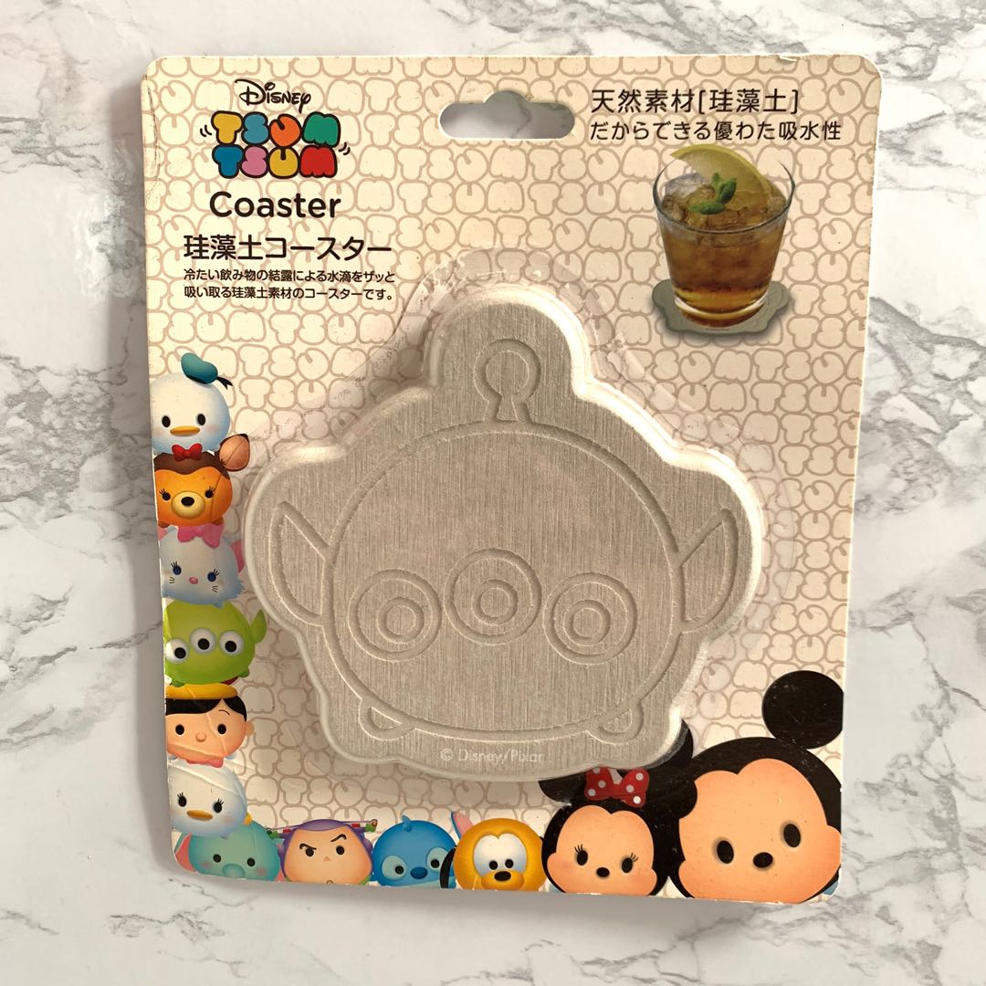 三眼仔tsum Tsum 珪藻土杯墊 廚房用具 Carousell