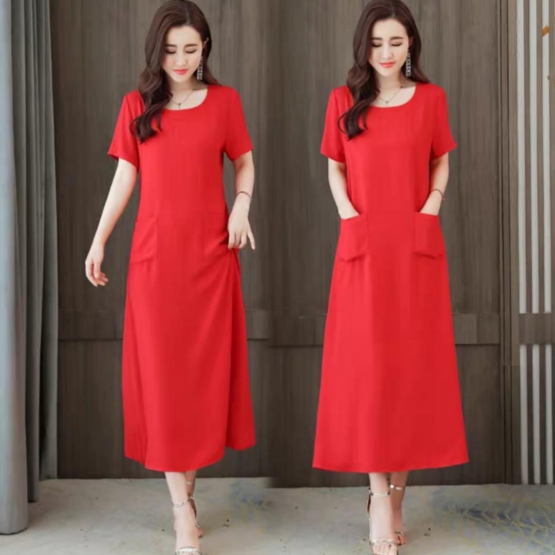 [ XL - 6XL ] Plus Size Korean Fashion Dress, Women's Fashion, Clothes, Dresses & Skirts on Carousell