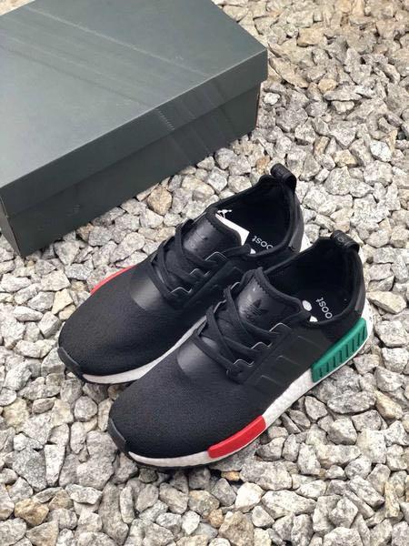 nmd r1 black green red