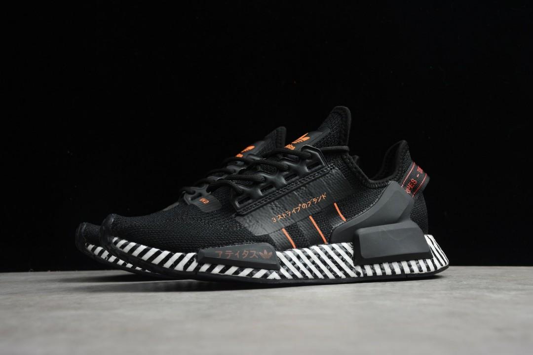 Adidas nmd r1 herren black best sale orange