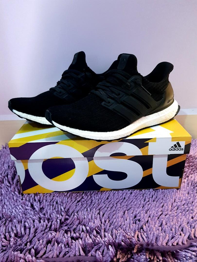 Adidas Ultra Boost 4 0 Core Black Men S Fashion Footwear Sneakers On Carousell