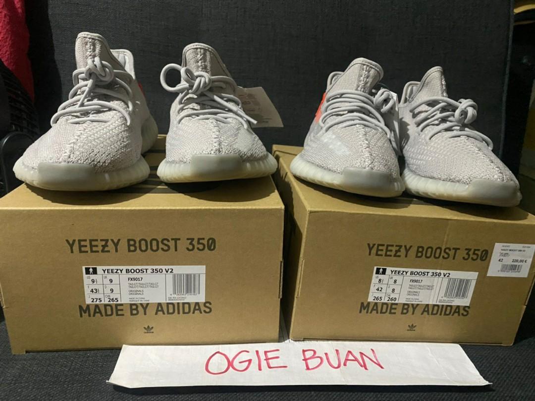 Adidas Yeezy boost 350 V2 (Category: Sneakers) located in Makati City. Submitted by ogiebb1 (Listing ID 1013733442, Image 2). Description: ADIDAS YEEZY BOOST 350V2 Yeezy Cinder size 8.5US 18k BNDS Yeezy Zebra size 8.5US 19.5k BNDS Yeezy Flax size 8.5US 16k BNDS Yeezy Black Static (Sold) Waverunner size 8.5US VNDS 23k (hold) Yeezy Citrin 9US 9.5+ condition 15.5k Yeezy Tail Light 8.5US & 9.5US 22.5k BNDS Yeezy Butter size 9US 16k BNDS All BNDS were