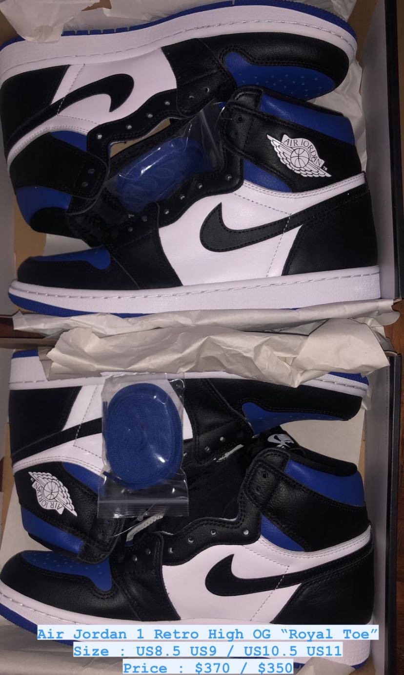 jordan 1 royal toe 6y