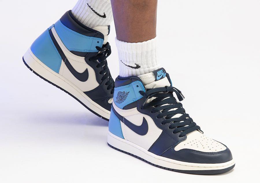 Air jordan 1 sales mid obsidian university blue