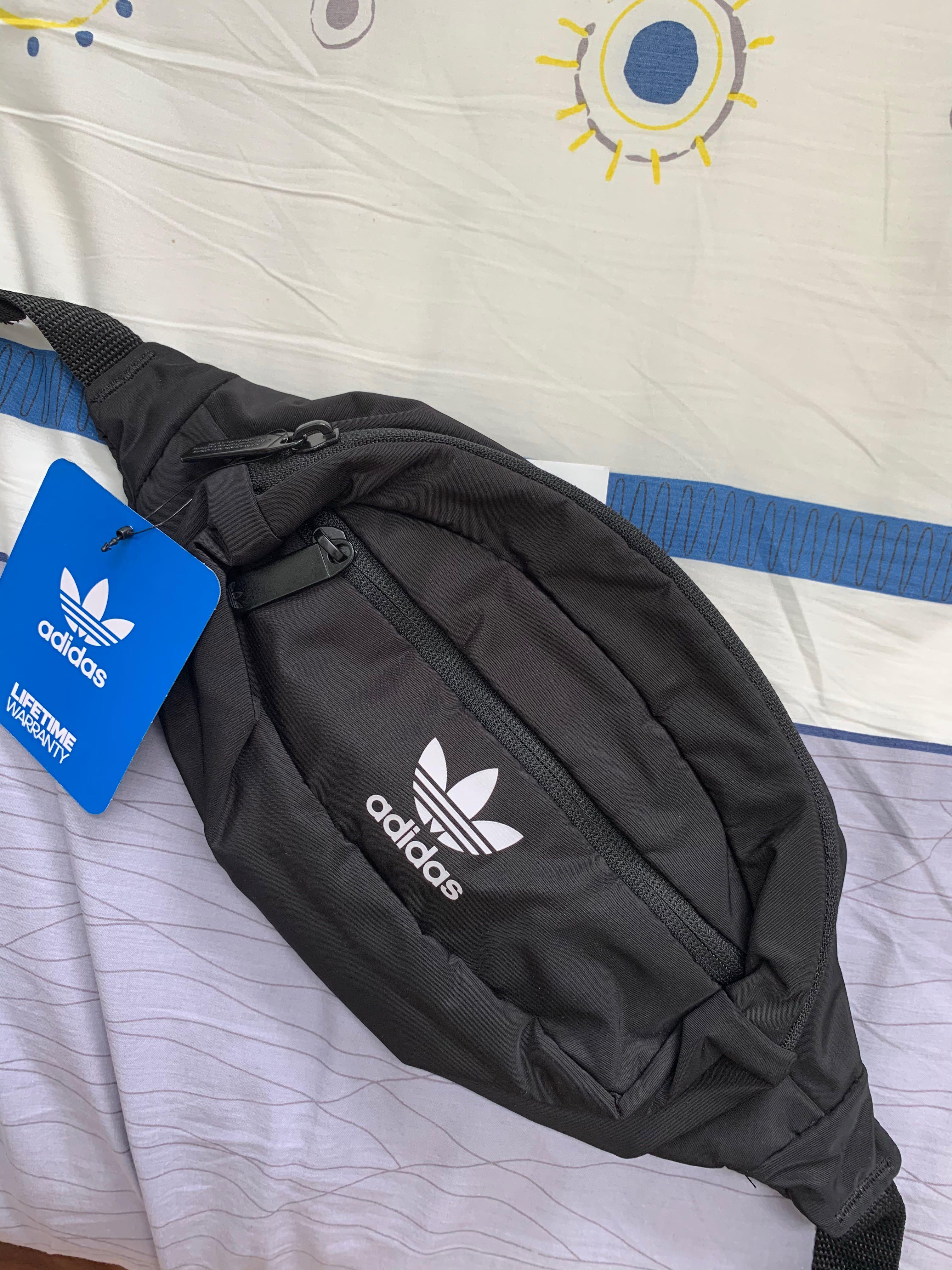 adidas black bum bag