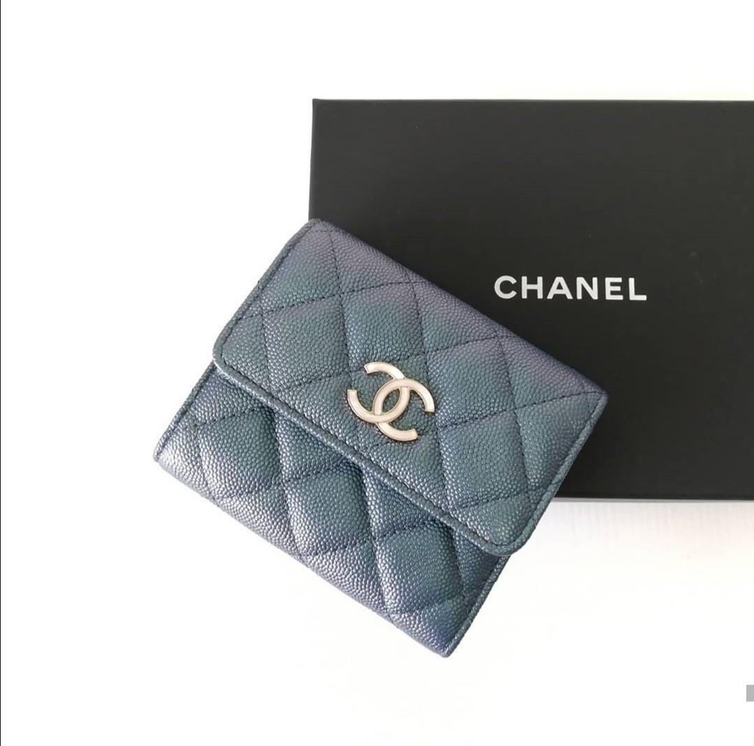 Chanel Caviar compact wallet, Luxury, Bags & Wallets on Carousell