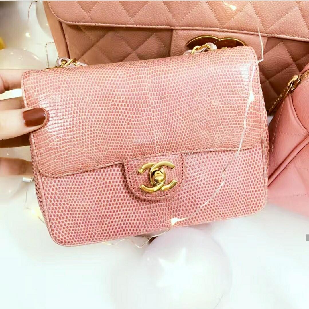 Authentic Chanel Lizard Mini Flap vintage, Luxury, Bags & Wallets on  Carousell