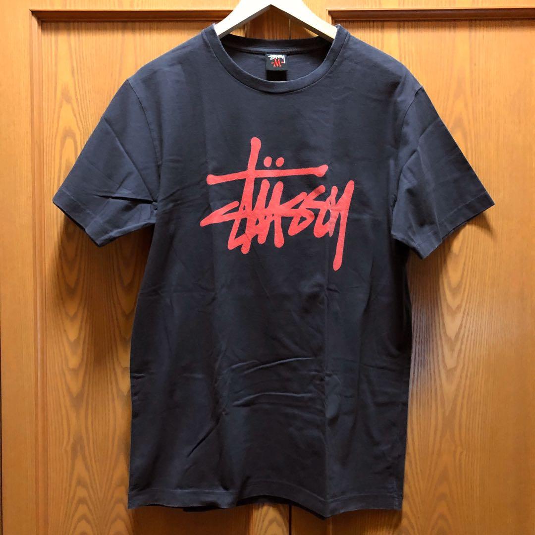 Authentic Stussy Red Logo Tee (Black 