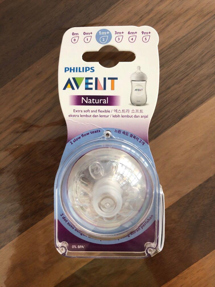 avent natural teats size 2