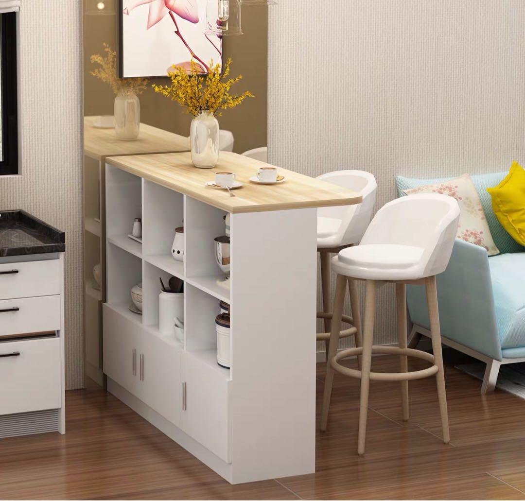 Bar table with storage