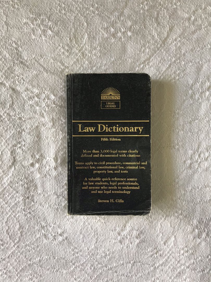 Barrons Law Dictionary