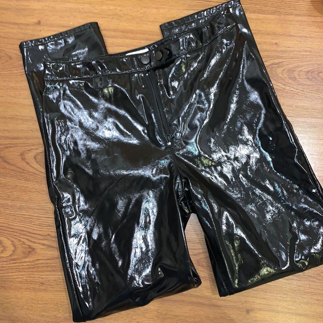 Vinyl trousers hotsell h&m