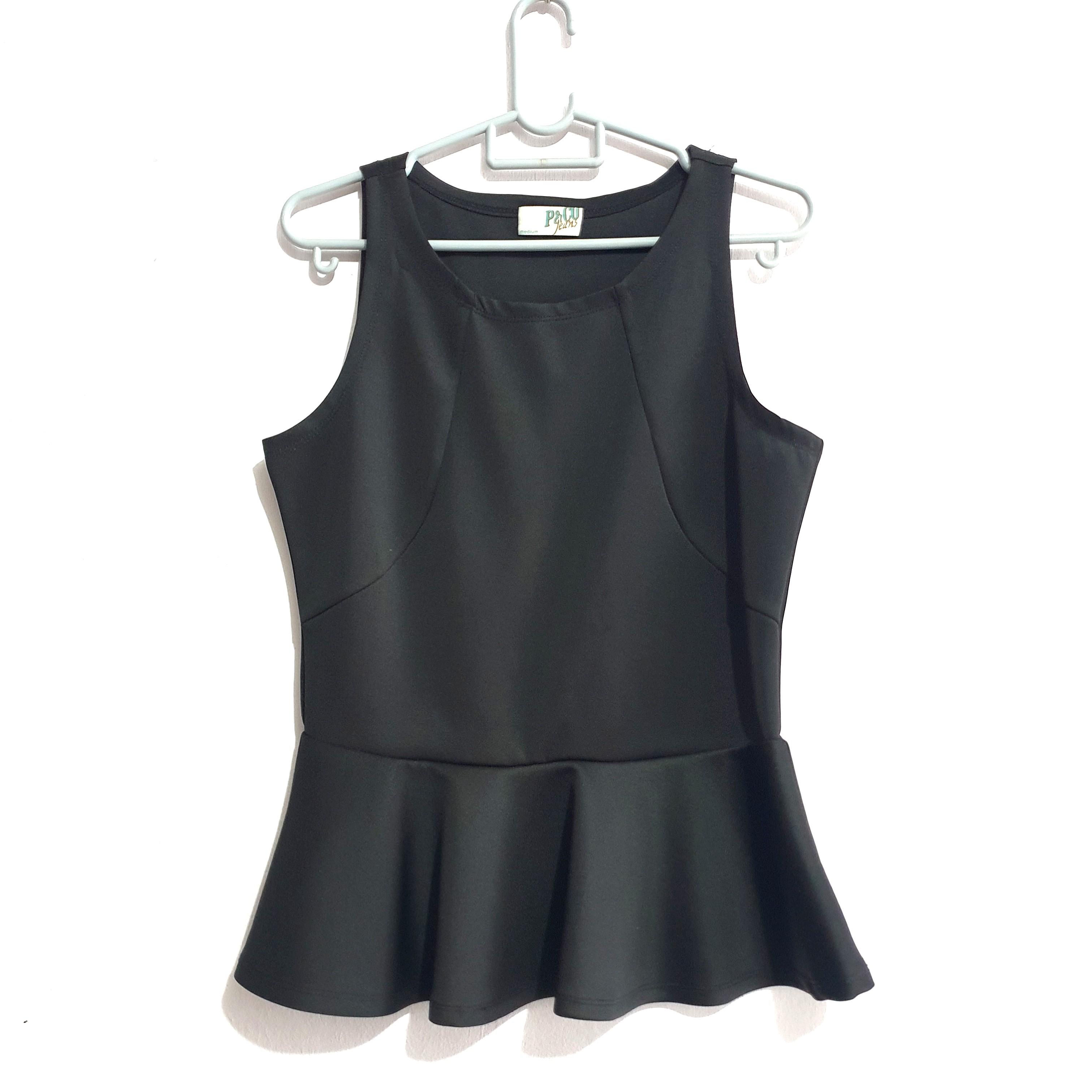 sleeveless peplum blouse