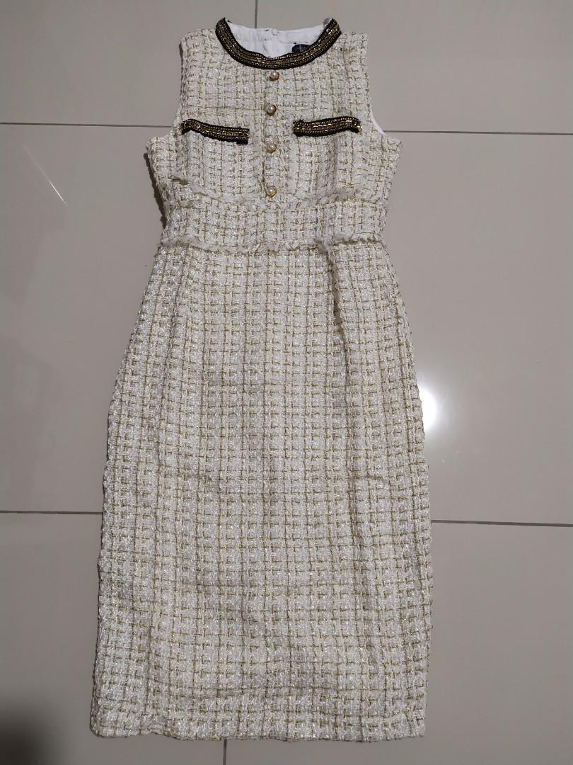 Tweed bodycon dress on sale