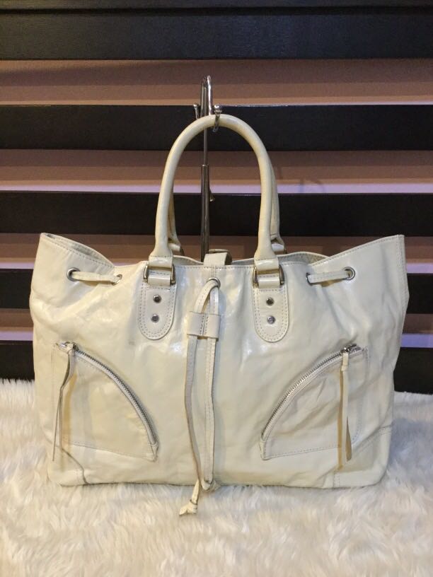 korean leather tote bag