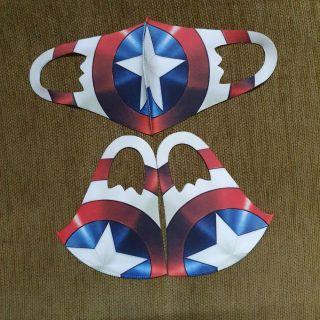 Captain America kids breathable reusable Mask 1pc