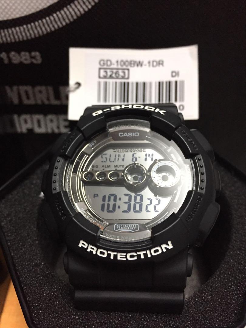 CASIO WATCH G SHOCK GD 100BW 1DR