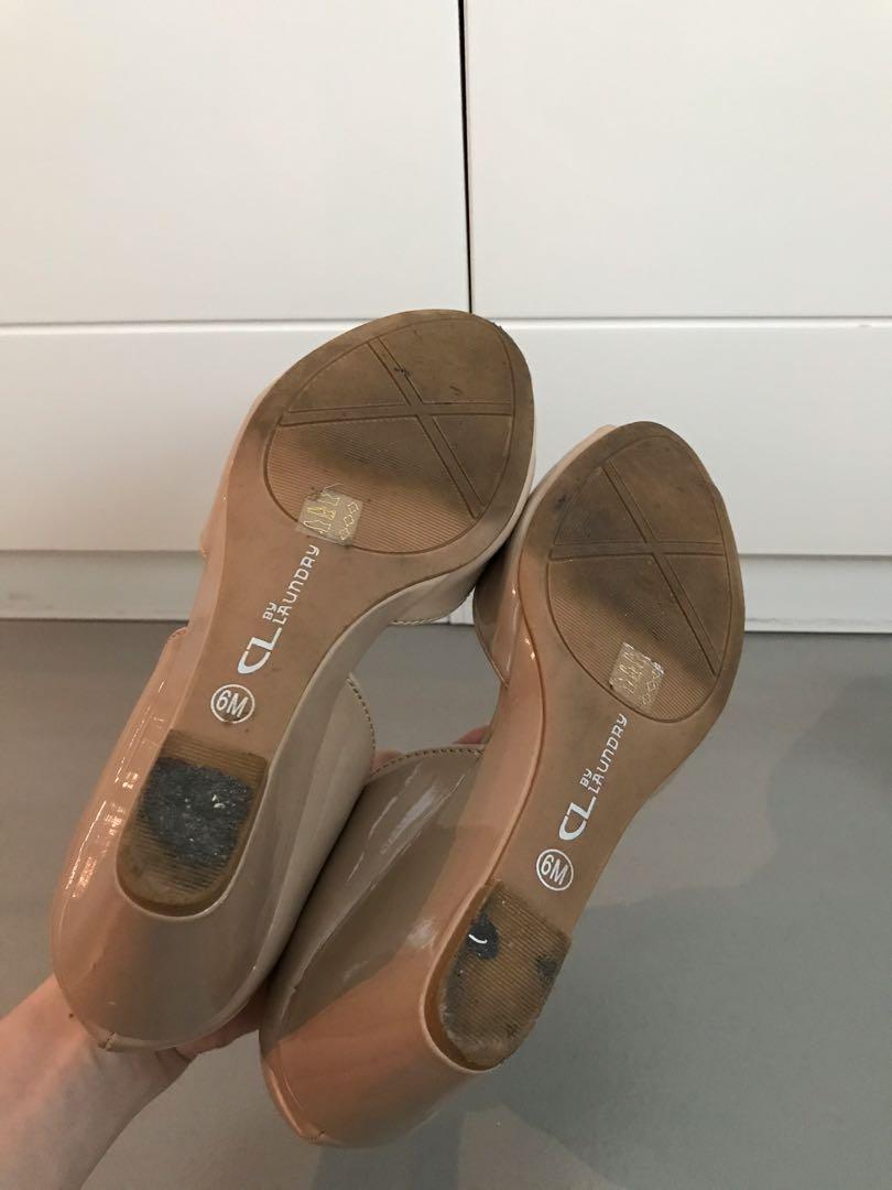 Chinese laundry nude wedges sale
