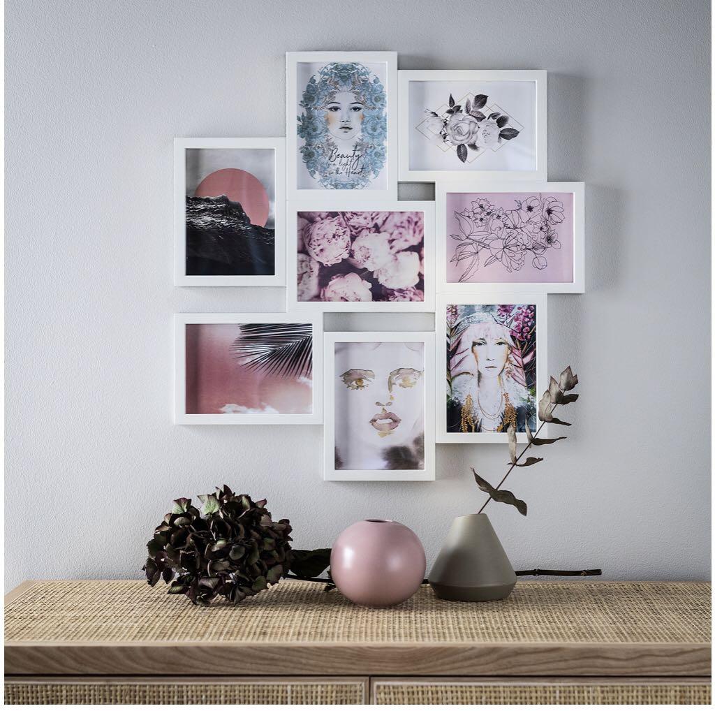 Ikea Vaxbo Collage Frame For 8 Photos White Home Furniture On