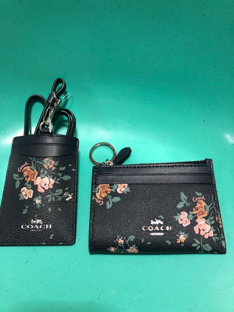 coach id card holder