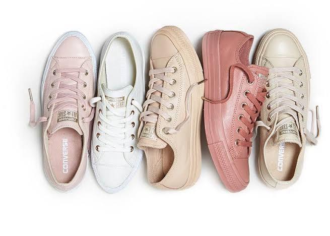 nude converse shoes