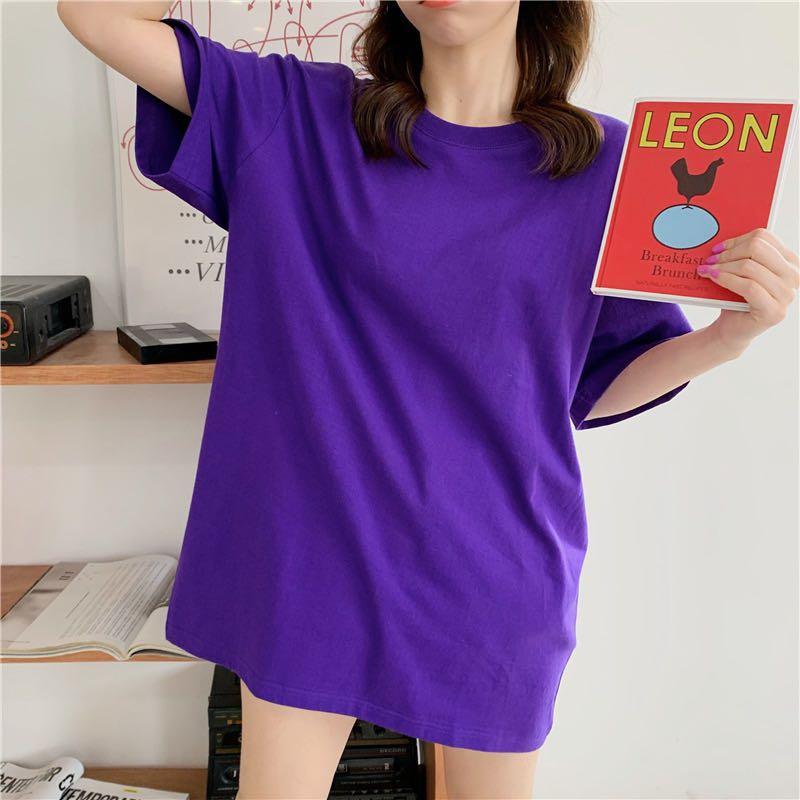 purple oversized shirt womens