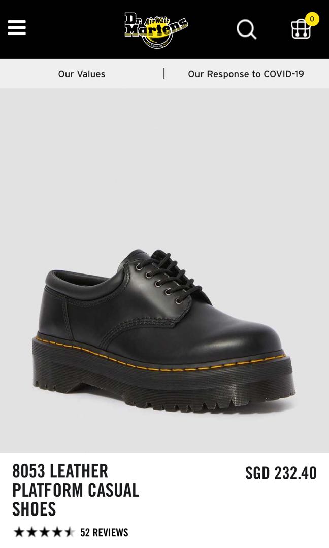 Dr Martens 8053 / 1461 shoes, Bulletin 