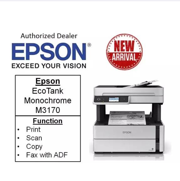 Epson Ecotank Monochrome M3170 Wi Fi All In One Ink Tank Printer Electronics Computers Others On Carousell