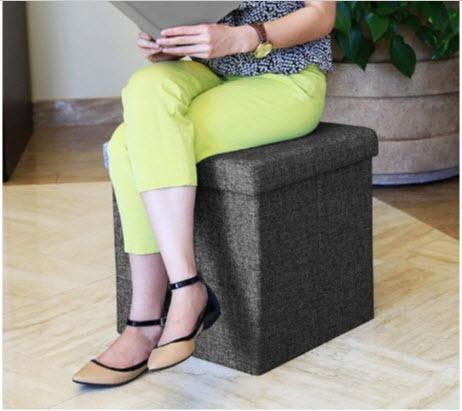 Foldable Storage CubeOttoman Storage Chair (Category: Storage Boxes & Baskets) located in Manila. Submitted by magicgerry (Listing ID 238502877, Image 1). Description: Foldable Storage Cube (P998) > Foldable. Can be use both as chair and storage. > Dimensions: 15.7in. X 15.7in. X 15.7in. > Weight Capacity 181.4kg. (400lbs) Note: I sell this to the membership shopping store but have run out of printed box. I only have the plain brown box. You will