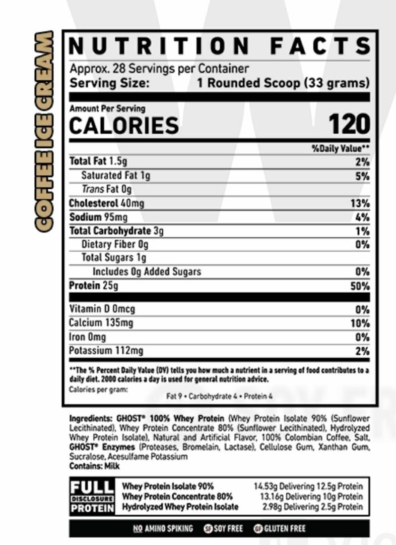 GHOST WHEY PROTEIN ( COFFEE ICE CREAM) NEGOTIABLE, Food & Drinks