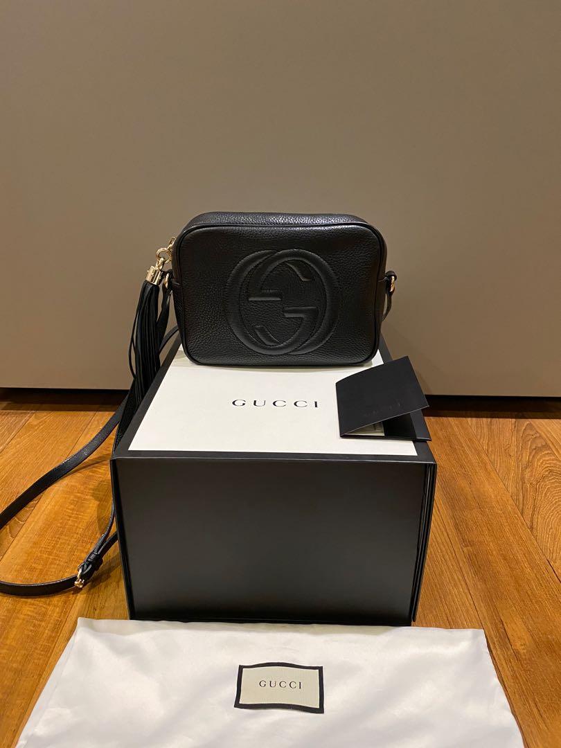 gucci soho small leather disco bag