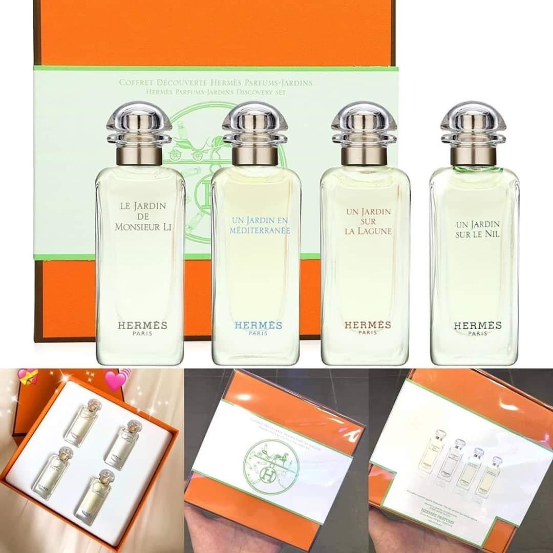 Hermes 愛馬仕花園系列香水限量4件套裝7 5ml 4 美容 化妝品 沐浴 身體護理 沐浴及身體護理 身體護理 Carousell