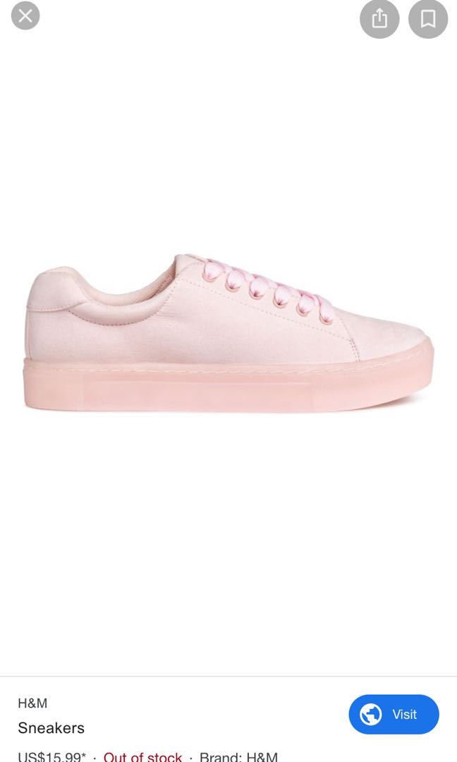 H\u0026m Pink sneakers, Women's Fashion 