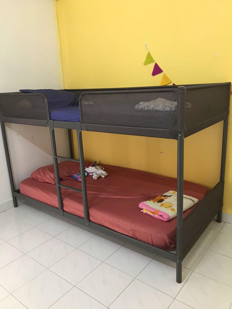 Ikea Bunk Bed Tuffing, Furniture & Home Living, Furniture, Bed Frames