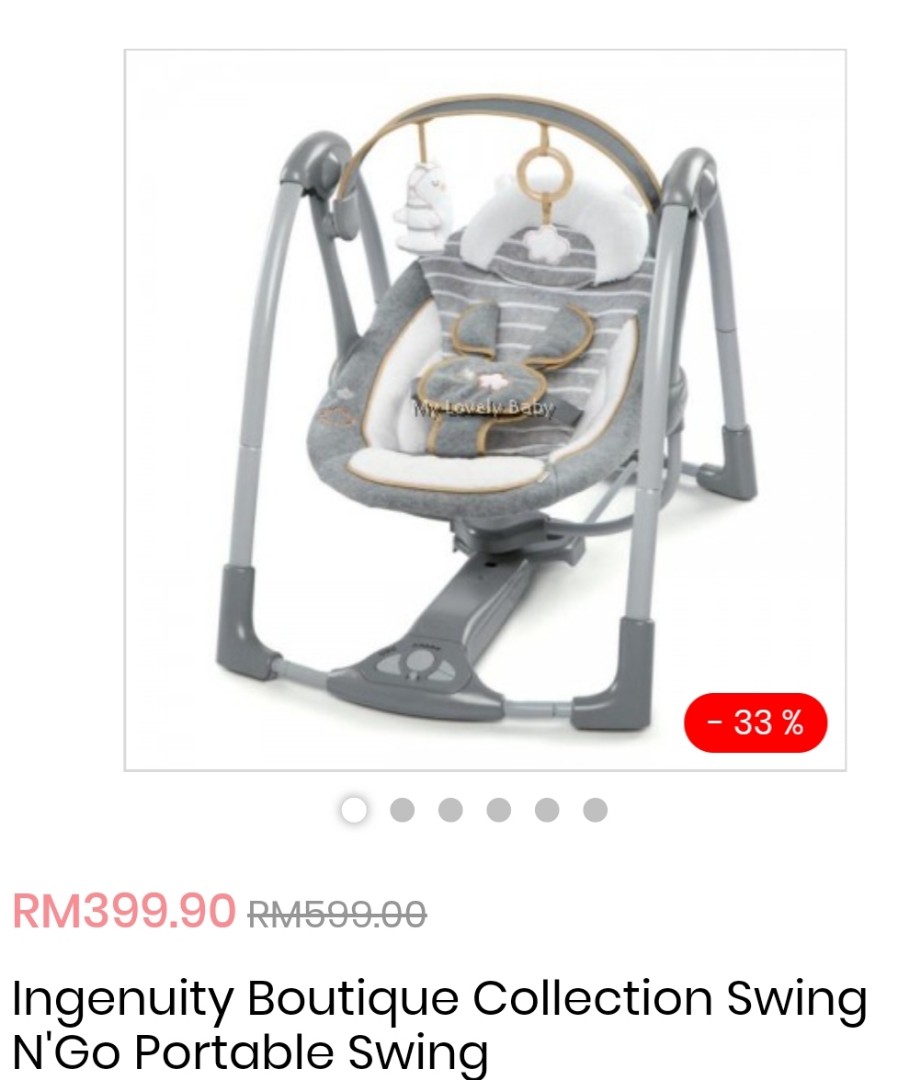 ingenuity boutique collection swing and rocker manual