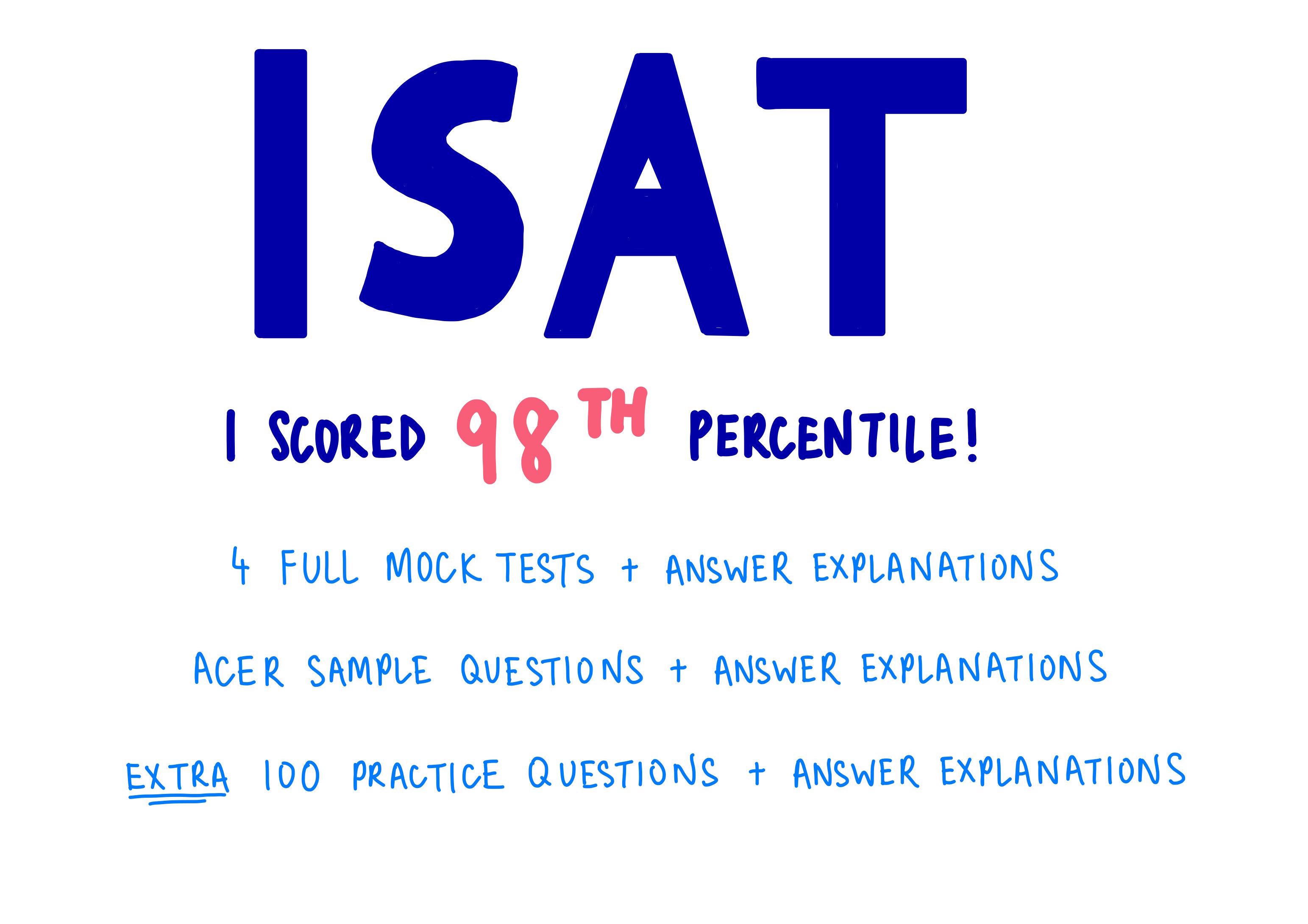 ISAT Preparation Materials Questions Tests Practices Books Stationery Textbooks Tertiary On