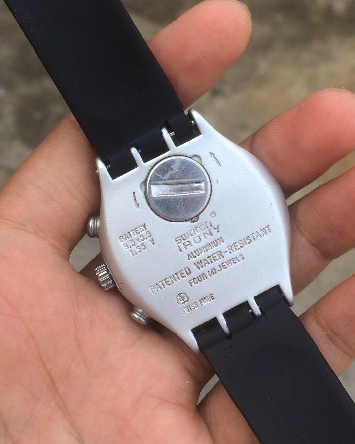 Jam tangan swatch irony stainless clearance steel