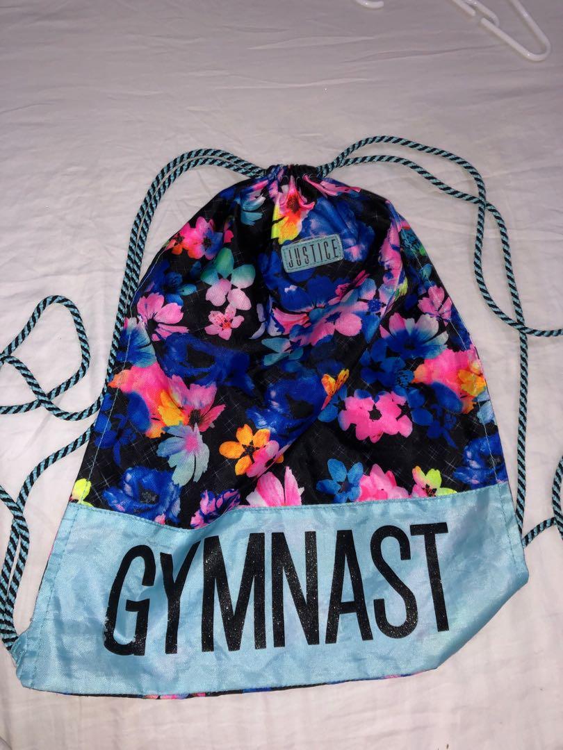 justice drawstring bag