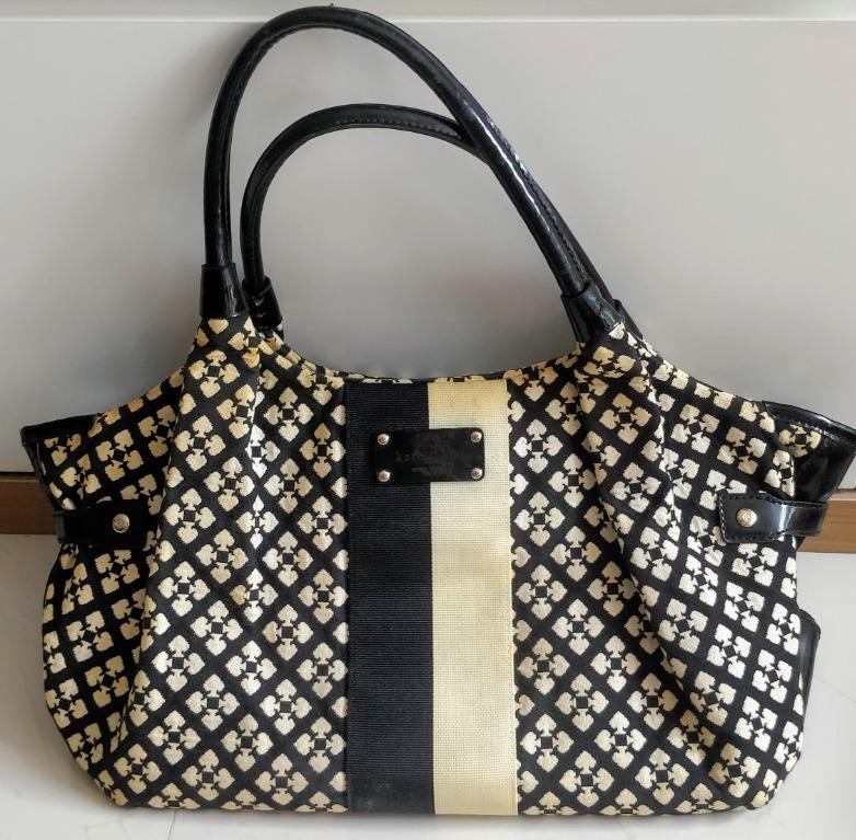 kate spade black and cream purse