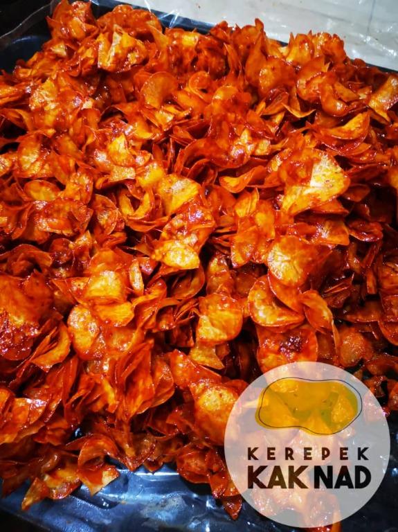 Kerepek Ubi Pedas Basah Food Drinks Packaged Snacks On Carousell
