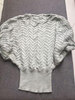 Knitted  grey blouse