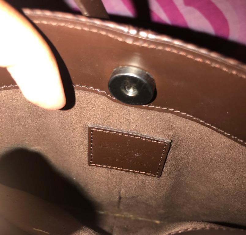 Louis Vuitton brown Mocha epi leather Demi Lune Pochette Mini Hand Bag LV  purse