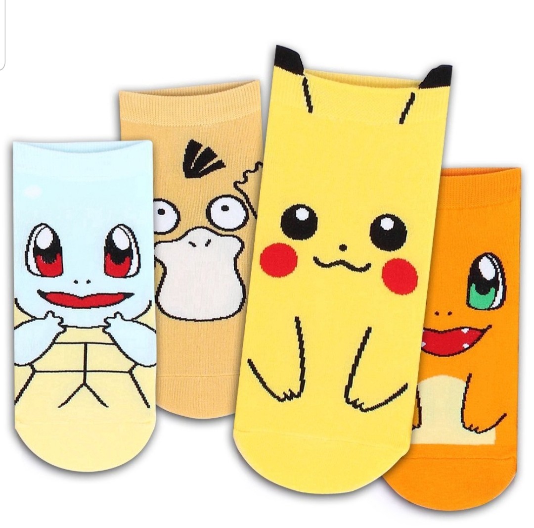 Lovely Anime Pokemon Pikachu Ankle Socks, Women's Fashion, Accessories ...