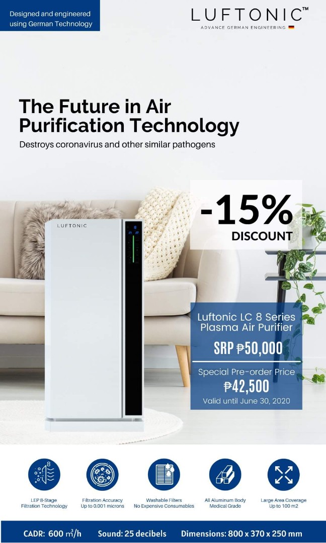 Luftonic air purifier price hotsell