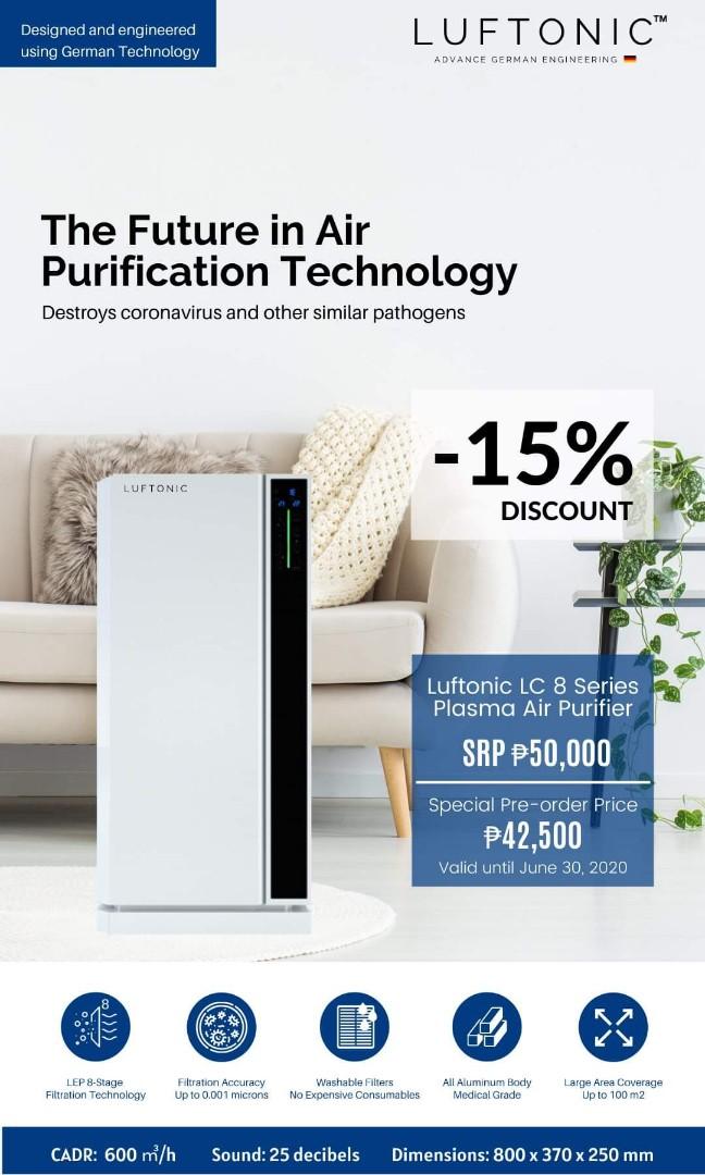 Luftonic plasma air purifier outlet review
