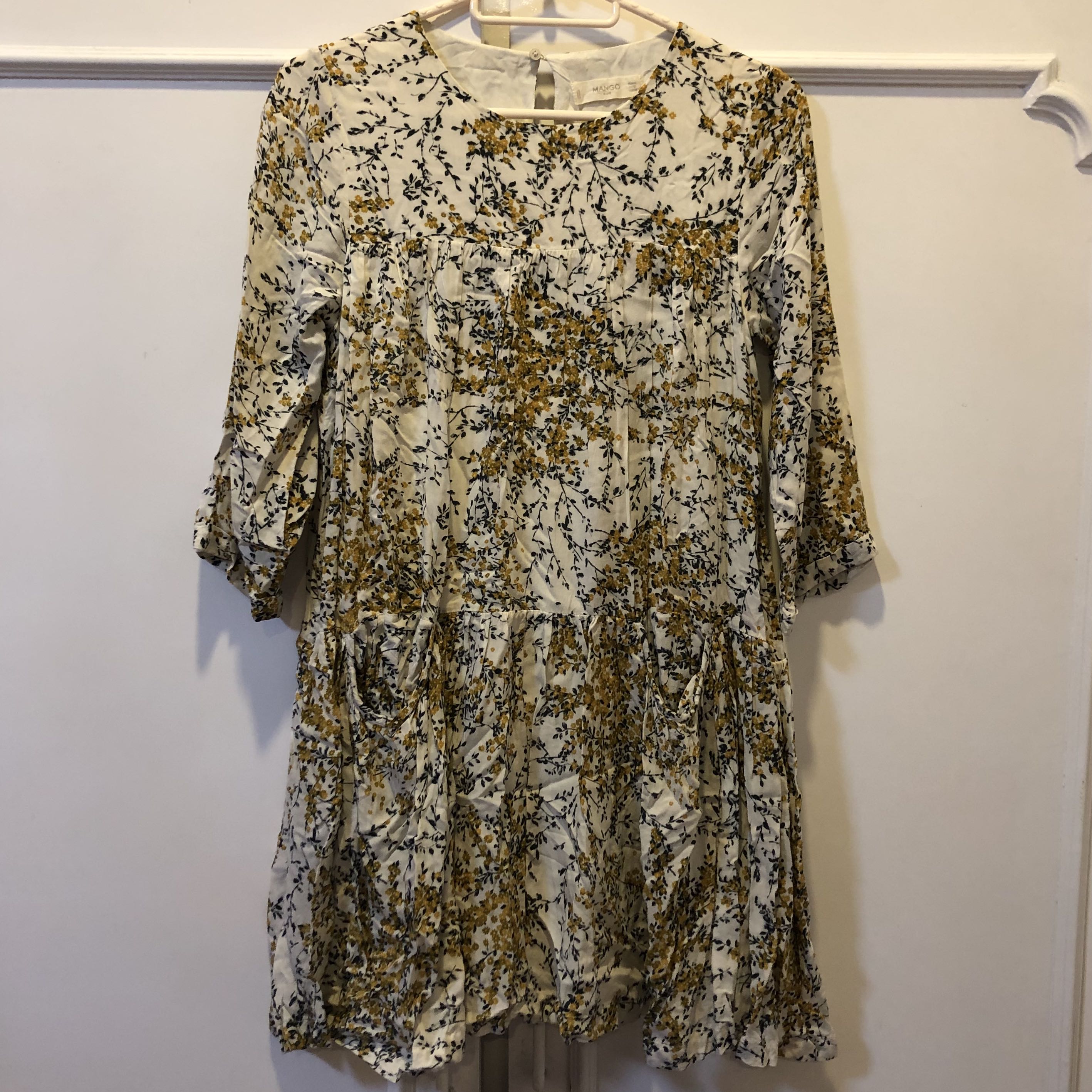 mango flowy dress