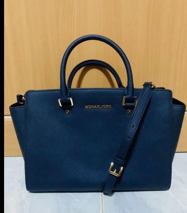 michael kors selma large navy